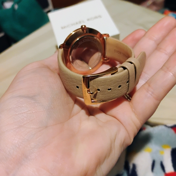 Michael Kors Gold and White Watch